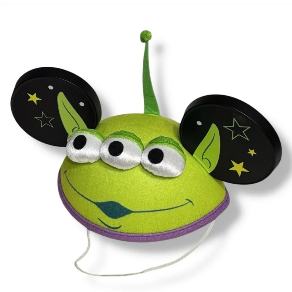 DISNEY Park Exclusive Toy Story Green Alien Black Mickey Mouse Ears Hat